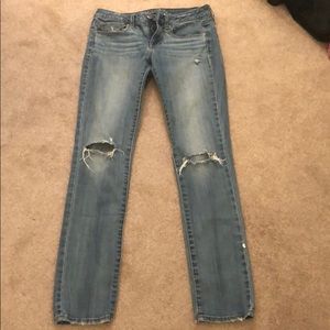 Distressed American Eagle Jeans